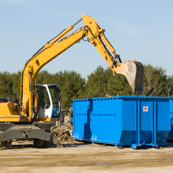 what size residential dumpster rentals are available in Cyrus